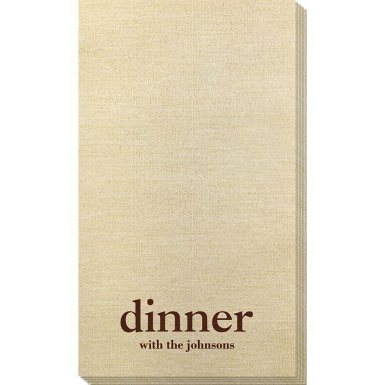 Big Word Dinner Bamboo Luxe Guest Towels